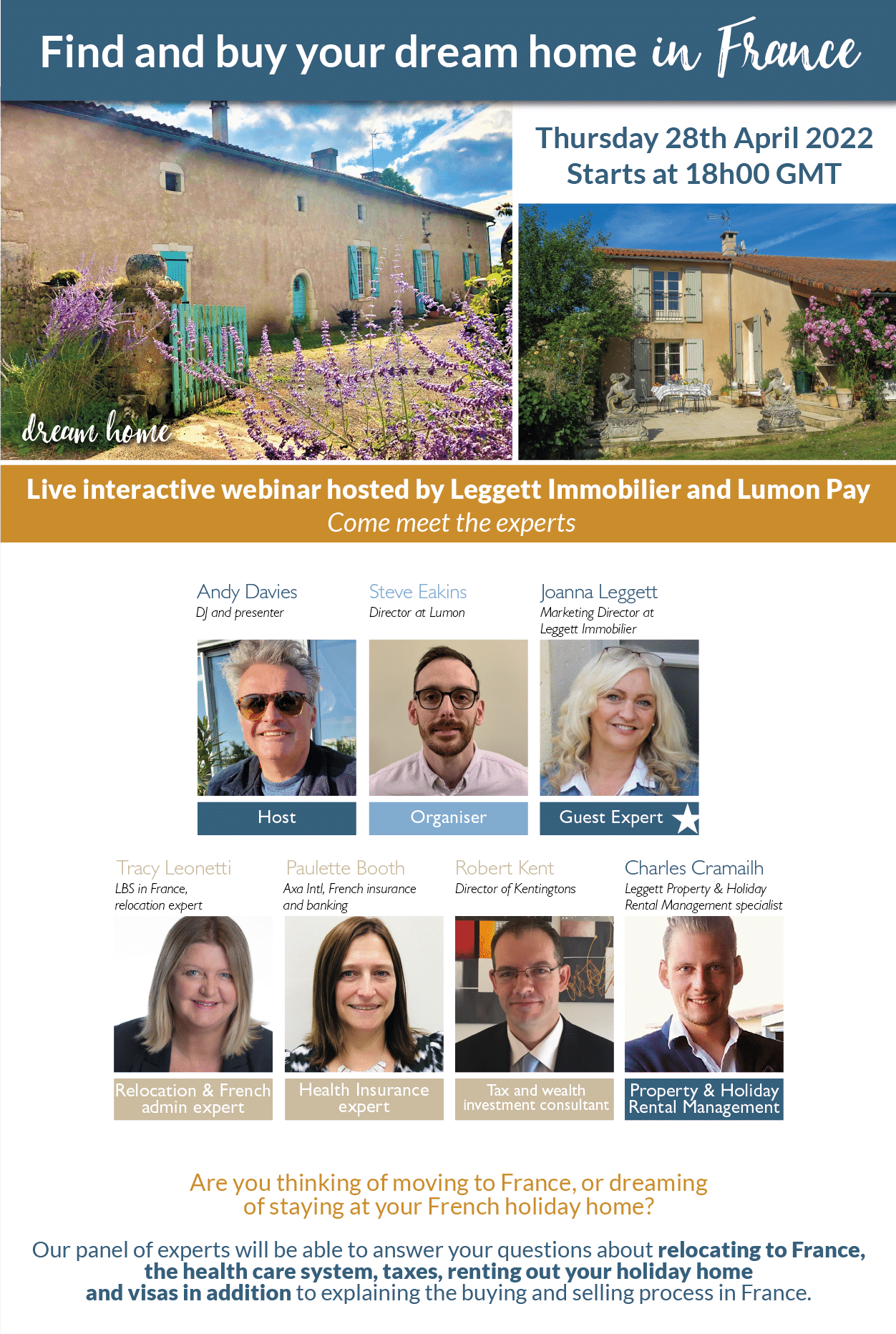 Find & Buy your Dream House in France webinar